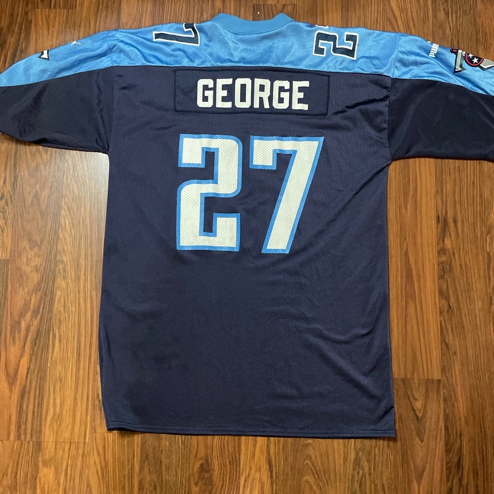 🏈 Rare Vintage Eddie George Tennessee Titans Puma Jersey 🏈